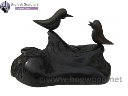 Love Birds Bog Oak