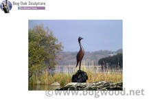 On Top of the World in bog oak by Michael Casey