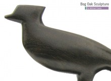 Pheasant in bog oak by Michael Casey